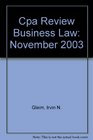 Cpa Review Business Law November 2003