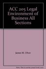 ACC 205 Legal Environment of Business All Sections