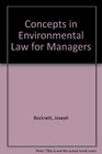 Environmental Law for Engineers Scientists and Managers