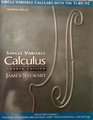 Single Variable Calclabs with the Ti89/82 For Stewart's Fourth Edition Calculus Single Variable Calculus CalculusEarly Transcendentals Single