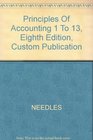 Principles Of Accounting 1 To 13 Eighth Edition Custom Publication