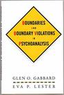 Boundaries and Boundary Violations in Psychoanalysis