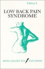 Low Back Pain Syndrome