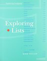 Exploring Lists