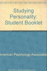 Studying Personality Student Booklet