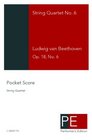String Quartet No 6 Pocket Score
