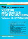 700 Solved Problems In Vector Mechanics for Engineers Dynamics