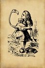 Alice in Wonderland Journal - Alice and The Flamingo: 100 page 6" x 9" Ruled Notebook (Alice in Wonderland Vintage Notebook Journals) (Volume 2)
