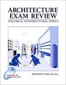 Architecture Exam Review Vol 2 Nonstructural Topics 4th Ed
