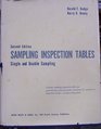 Sampling Inspection Tables Single and Double Sampling 2nd Revised and Expanded Edition