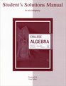 Student Solutions Manual College Algebra