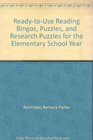 ReadyToUse Reading Bingos Puzzles and Research Puzzles for the Elementary School Year