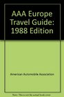 AAA Europe Travel Guide 1988 Edition