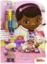 Doc McStuffins Boo Boos Happen Shaped Book to Color with Crayons