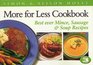 More for Less Cookbook Best Ever Mince Sausage and Soup Recipes