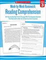 WeekbyWeek Homework Reading Comprehension Grade 3 30 Reproducible HighInterest Passages With TextDependent Questions That Help Students Meet Common Core State Standards