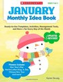 January Monthly Idea Book ReadytoUse Templates Activities Management Tools and More  for Every Day of the Month