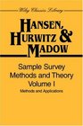 Methods and Applications Volume 1 Sample Survey Methods and Theory