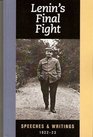 Lenin's Final Fight Speeches and Writings 192223