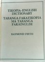 TikopiaEnglish Dictionary