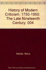 History of Modern Criticism 17501950  The Late Nineteenth Century