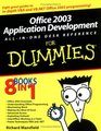 Office 2003 Application Development AllinOne Desk Reference For Dummies