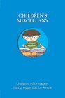 Children's Miscellany Useless Information That's Essential To Know