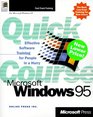 Quick Course  in Microsoft   Windows  95