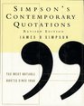 The Simpson's Contemporary Quotations Revised Edition  Most Notable Quotes From 1950 to the Present