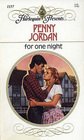 For One Night (Harlequin Presents, No 1137)