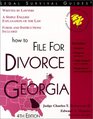 How to File for Divorce in Georgia 4th ed