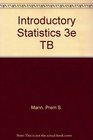 Introductory Statistics 3e TB