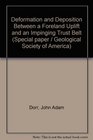 Deformation and Deposition Between a Foreland Uplift and an Impinging Trust Belt