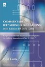 Commentary on IEE Wiring Regulations 16th Edition