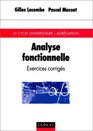 Analyse fonctionnelle  Exercices corrigs