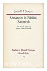 Semantics in Biblical research New methods of defining Hebrew words for salvation