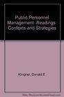 Public Personnel Management Readings in Contexts and Strategies