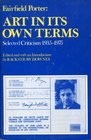 Art in its own terms Selected criticism 19351975