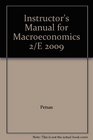 Instructor's Manual for Macroeconomics 2/E 2009