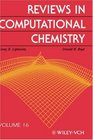 Reviews in Computational Chemistry Volume 16