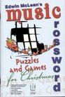Music Crossword Puzzles and Games for Christmas
