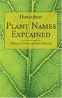 Plant Names Explained Botanical Terms and Their Meaning
