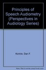 Principles of Speech Audiometry