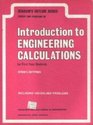 Introduction to Engineering Calculations for First Year Students