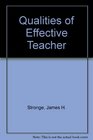 Qualities of Effective Teacher