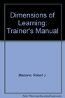 Dimensions of Learning Trainer's Manual