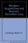 Mergers Acquisitions and Buyouts December 2003