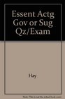 Essent Actg Gov or Sug Qz/exam