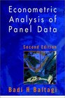 Econometric Analysis of Panal Data