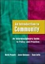 An Introduction to Community